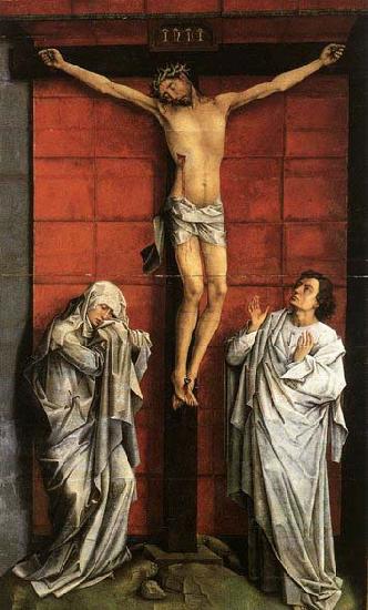 WEYDEN, Rogier van der Christus on the Cross with Mary and St John Germany oil painting art